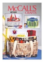 7265 McCalls Contrast Project Pockets Handles Bag Pattern New